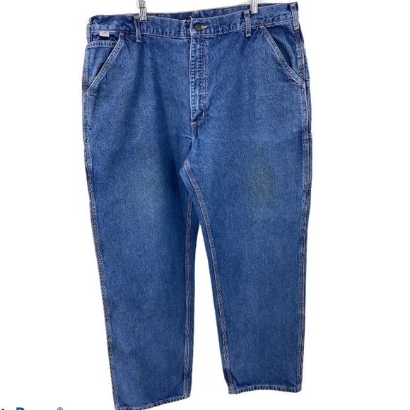 Carhartt ® Loose-Fit Cargo and  Work barn denim jeans SZ 42 - Picture 2 of 7